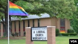 Gereja Wedgewood di Charlotte, North Carolina, April 2016. (W. Gallo/VOA)