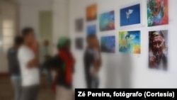 Crianças de rua em exposição de Zé Pereira, Mindelo, Cabo Verde