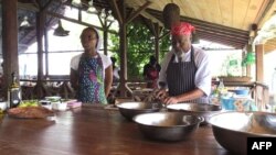 Le chef cuisinier, Joao Carlos Silva, à Sao Tomé, le 3 janvier 2018.