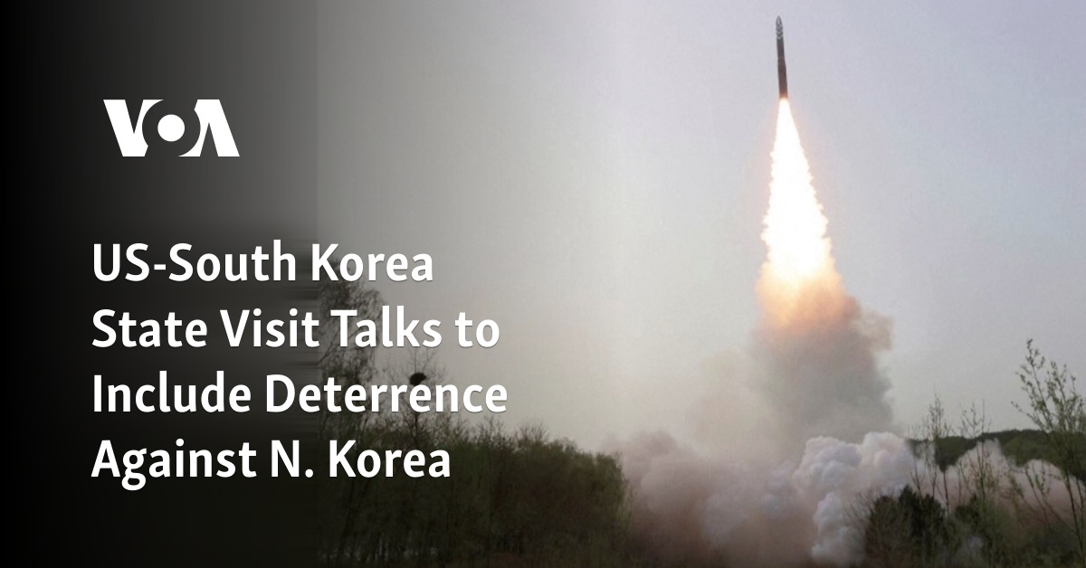 US-South Korea State Visit Talks to Include Deterrence Against N. Korea - Vimarsana News