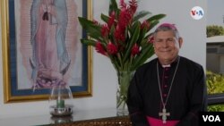 El presidente de la Conferencia Episcopal de Nicaragua, monseñor Carlos Enrique Herrera. [Foto: VOA]