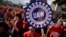 United Auto Workers members attend a rally in Detroit, Michigan, on Sept. 15, 2023. The UAW is conducting a strike against Ford, Stellantis and General Motors.
