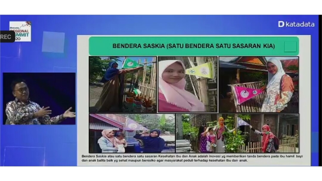 Pemkab Bantaeng melakukan inovasi Saskia untuk mencegah stunting di wilayahnya. Screenshot: VOA/Yudha satriawan