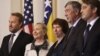 Državna sekretarka Hilari Klinton i visoka predstavnica EU Ketrin Ešton sa članovima Predsedništva BiH