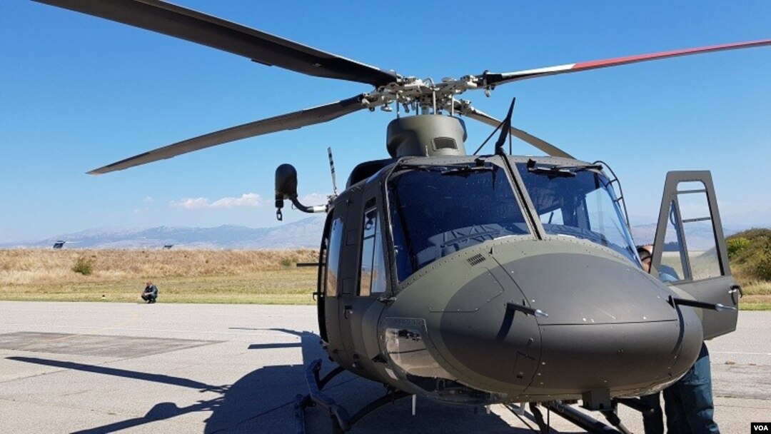 Helikopter Bell 412 EPI, jedan od dva koji su stigli u Crnu Goru, namenjeni Vazduhoplovnim snagama Crne Gore, 10. septembra 2018.