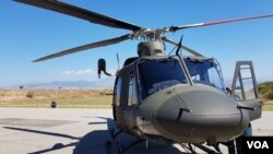 Helikopter Bell 412 EPI, jedan od dva koji su stigli u Crnu Goru, namenjeni Vazduhoplovnim snagama Crne Gore, 10. septembra 2018.