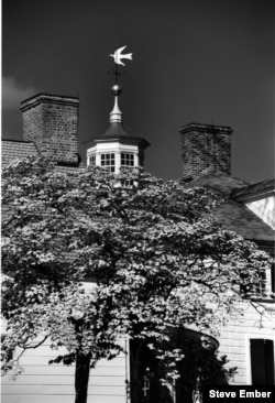 Chimneys, cupola, and weather vane, Mount Vernon (Steve Ember)