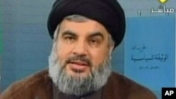 Hezbollah's leader, Hassan Nasrallah, 30 Nov 2009