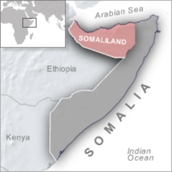 Map of Somaliland.