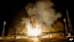 2015年7月23日凌晨，俄罗斯联盟号载人飞船在哈萨克斯坦的拜科努尔航天发射场升空。