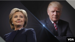 Republican U.S. presidential nominee Donald Trump and Democratic U.S. presidential nominee Hillary Clinton