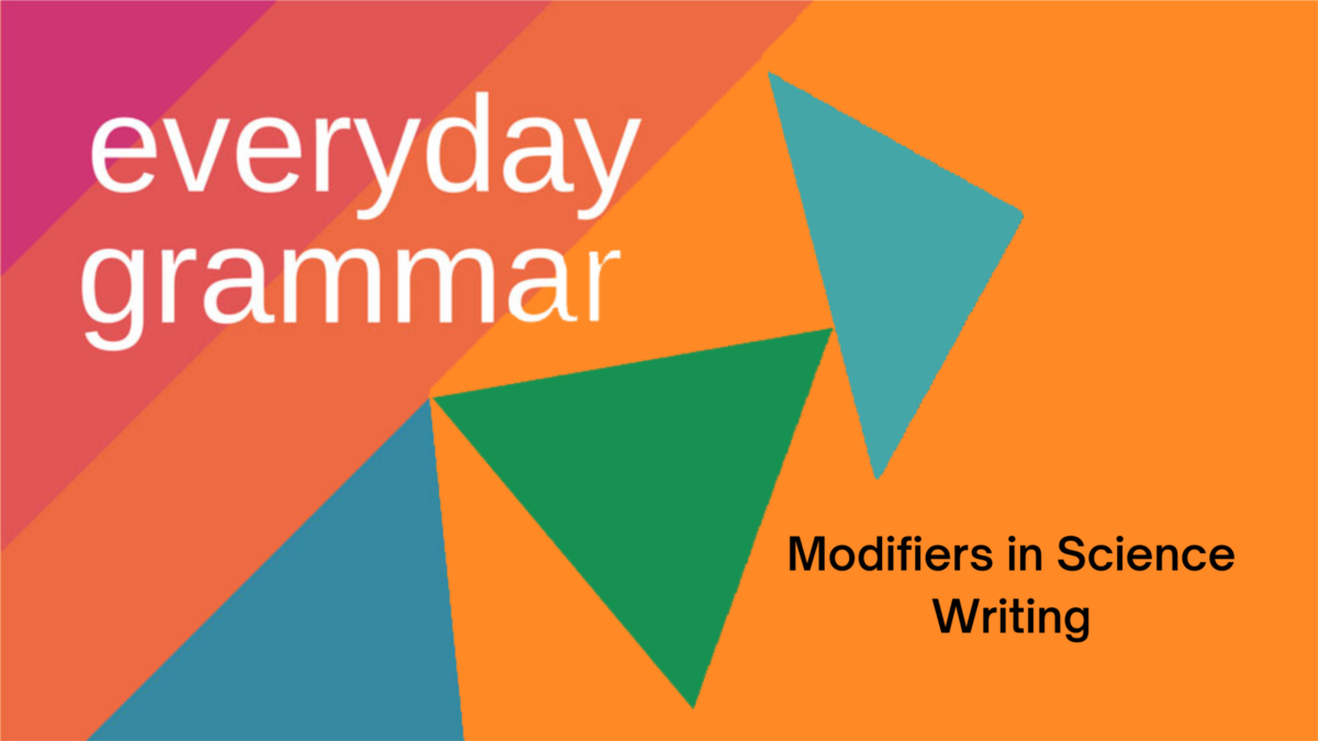 Modifiers in Science Writing
