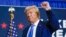 FILE - Republican presidential candidate former President Donald Trump gestures after speaking at a campaign rally Oct. 23, 2023, in Derry, N.H