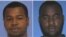 This combination of undated photos released the Mississippi Bureau of Investigation shows, Marvin Banks, left, and his brother Curtis Banks. The brothers are wanted in the fatal shooting of two Hattiesburg, Miss., police officers, May 9, 2015. 