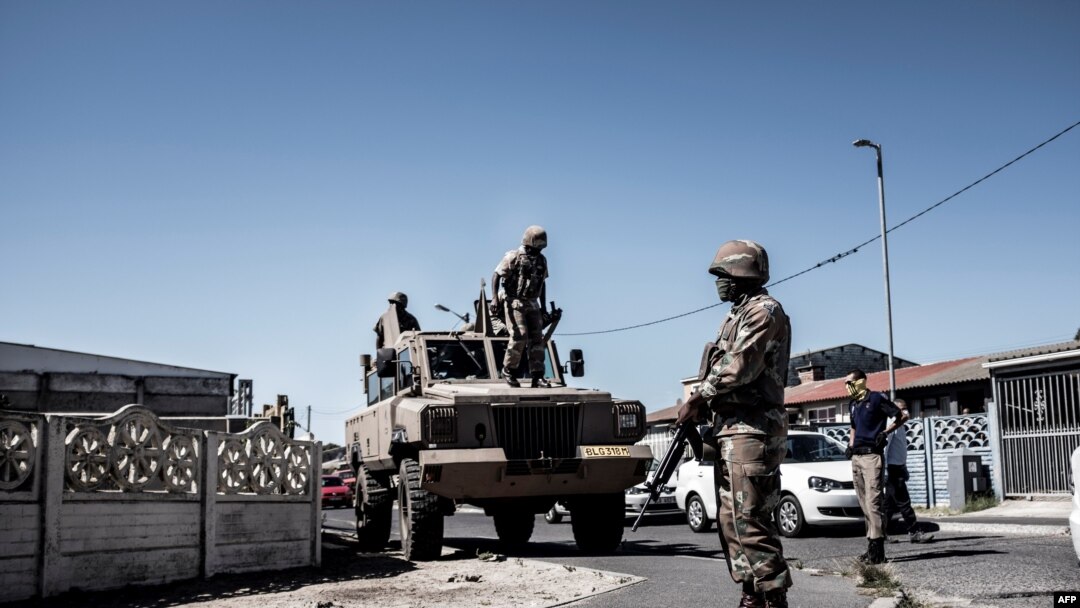 Abasirikare ba Afrika y'Epfo i Cape Town
