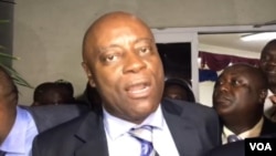 Haitian Senator Saurel Jacinthe alleges that Senate Leader Carl Murat Cantave offered him cash in exchange for a yes vote on the prime minister designate, in Port-au-Prince, Haiti,Sept. 11, 2019.