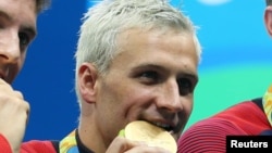 Ryan Lochte, salah satu perenang AS yang diduga 'mengarang' cerita bohong soal terjadinya perampokan di arena olimpiade (foto: dok).