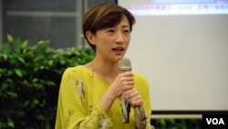 香港一地兩檢關注組召集人、公民黨立法會議員陳淑莊。(美國之音湯惠芸)