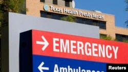 4일 미국 내 첫 에볼라 감염 환자가 입원 중인 텍사스건강장로병원의 모습