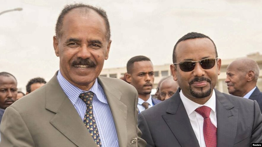 Shugaban Eritiriya Isaias Afwerki da Firaministan Habasha Abiy Ahmed
