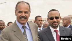 Shugaban Eritiriya Isaias Afwerki da Firaministan Habasha Abiy Ahmed