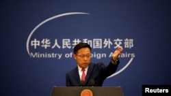 자오리젠 중국 외교부 대변인.