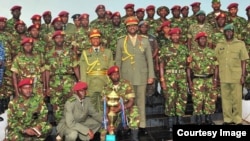 Makamanda wa Kikosi maalum cha Uganda wakati wa zowezi la kushtukiza