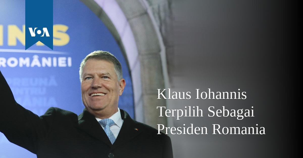 Klaus Iohannis Terpilih Sebagai Presiden Romania