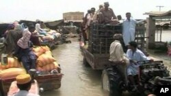 Flood victims in Pakistan