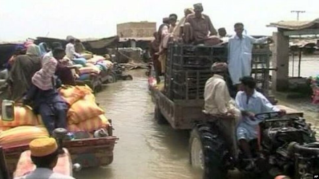 Flood victims in Pakistan