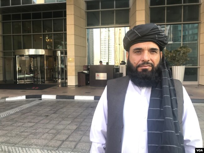 دوحہ میں طالبان کے سیاسی دفتر کے ترجمان سہیل شاہین۔ فائل فوٹو