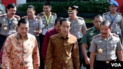 Presiden Jokowi dalam acara Rapim Polri TNI di gedung PTIK Jakarta, Jumat, 29 Januari 2016 (Foto: Biro Pers Sekretaris Presiden).