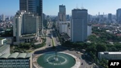 Kawasan bundaran Hotel Indonesia, Jakarta, 24 Mei 2020. (Foto dok). 