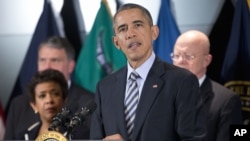 美国奥巴马在华盛顿郊外的美国国家反恐中心发表讲话 （2015年12月17日）