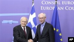 Ο κ. Παπούλιας συναντήθηκε με τον Πρόεδρο της Ε.Ε. Χέρμαν βαν Ρομπάυ 