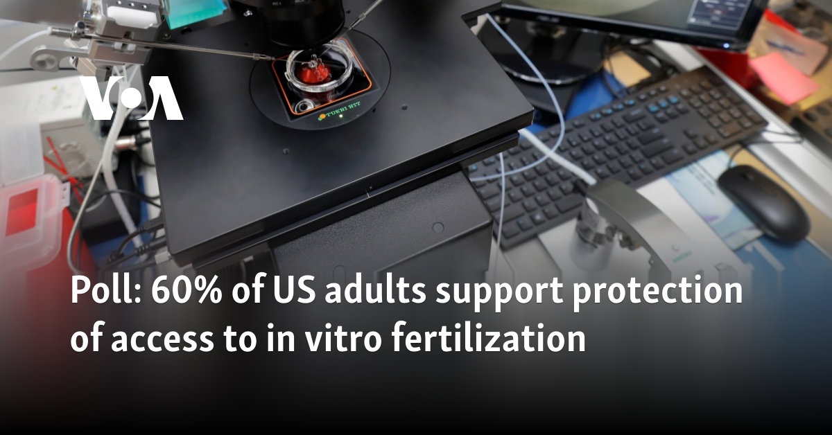 60% of US adults support protection of access to in vitro fertilization