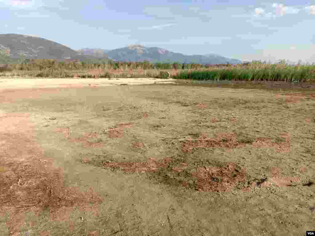 Prespa Lake low level of the water - 10