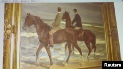 FILE - 'Two Horsemen at the Beach' by German artist Max Liebermann was one of the paintings found in a Munich apartment in 2011.