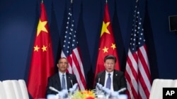 美國總統奧巴馬在與中國國家主席習近平在華盛頓召開的核安全峰會期間舉行會晤(2016年3月31日)