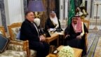 Vua Ả Rập Saudi Salman bin Abdulaziz Al Saud tiếp Ngoại trưởng Mỹ Mike Pompeo tại Riyadh ngày 16/10/2018.