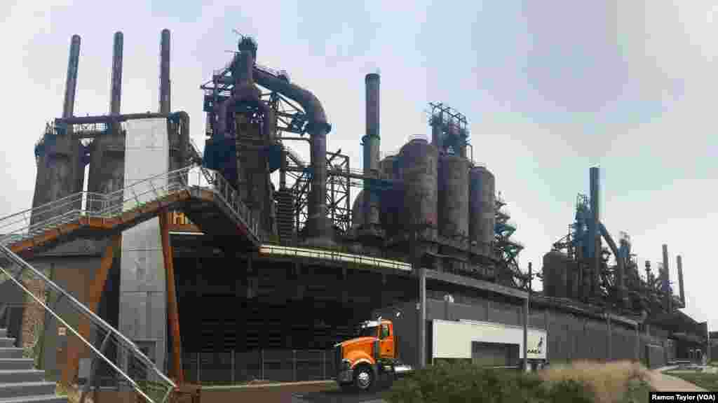 Former Bethlehem Steel plant, the second largest steel manufacturer in the United States, Bethlehem, Pennsylvania, April 22, 2016.