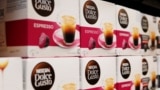 FILE - Instant coffee maker Nescafe boxes are pictured in the supermarket of Nestle headquarters in Vevey, Switzerland, February 16, 2017. (REUTERS/Pierre Albouy)