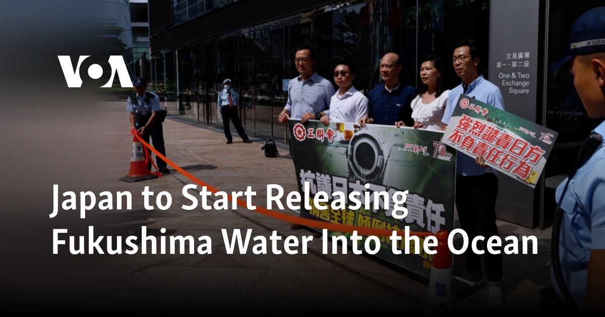 Japan To Start Releasing Fukushima Water Into The Ocean