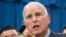 FILE - Gov. Jerry Brown speaks at a Capitol news conference in Sacramento, Calif., July 17, 2017. On Oct. 5, 2017, Brown signed sanctuary state legislation extending protections for immigrants living in the United States illegally. 