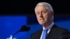 FILE - Former U.S. President Bill Clinton speaks on the third day of the Democratic National Convention at the United Center in Chicago, Illinois, on Aug. 21, 2024. 