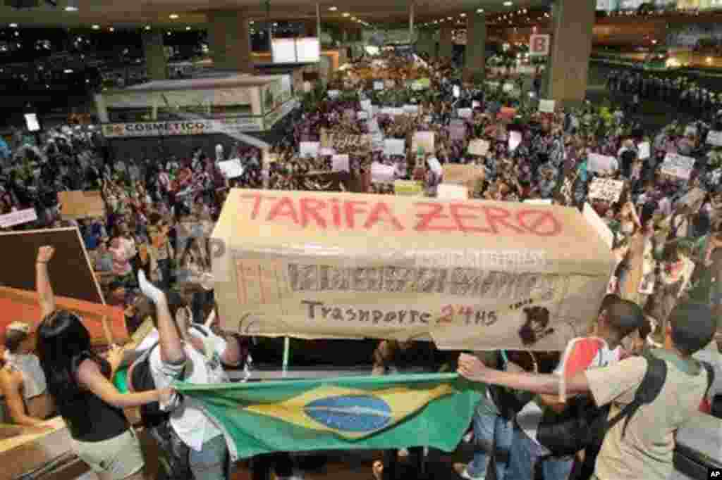 Manifestação em São Paulo.