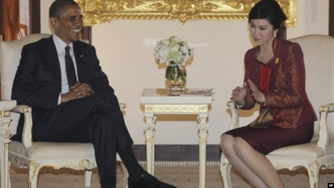 Tổng thống Obama hội đàm với Thủ tướng Thái Lan Yingluck Shinawatra ở Bangkok, 18/11/12