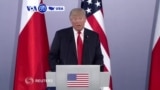 VOA60 America - President Donald Trump once more urges NATO allies to spend more on defense