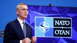 El secretario general de la OTAN, Jens Stoltenberg, durante una conferencia de prensa en Bruselas el 12 de enero de 2022.