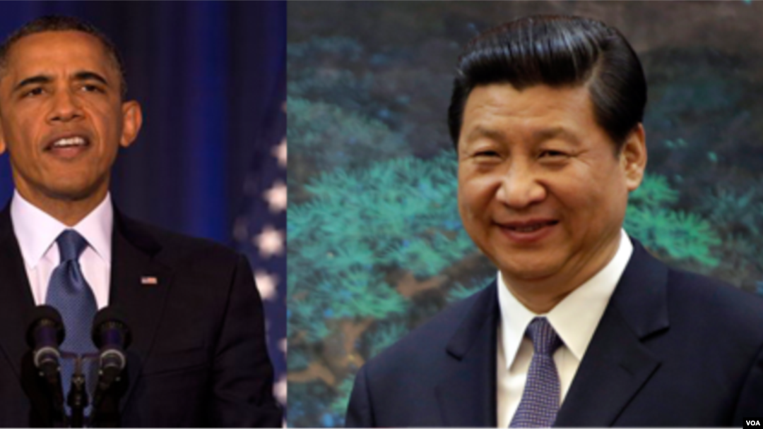 Presiden Amerika Barack Obama (kanan) dan Presiden China Xi Jinping (Foto: dok).